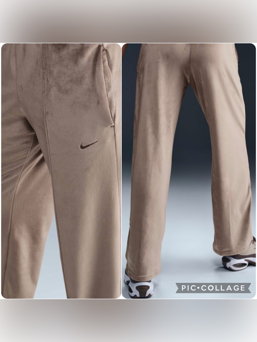 Bundle Nike Chill Knit Women's Velour Full-Zip Hoodie & Velour Trousers Size M - Picture 12 of 16
